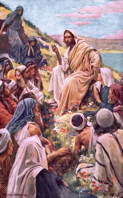 Le sermon sur la montagne - Harold Copping