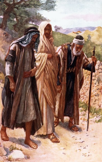 La marche vers Emmaüs - Harold Copping