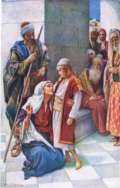 Ne saviez-vous pas?, illustration de Harold Copping Pictures: The Crown Series, vers 1920 - Harold Copping
