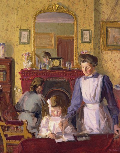 Dans la nurserie, presbytère de Snargate - Harold Gilman