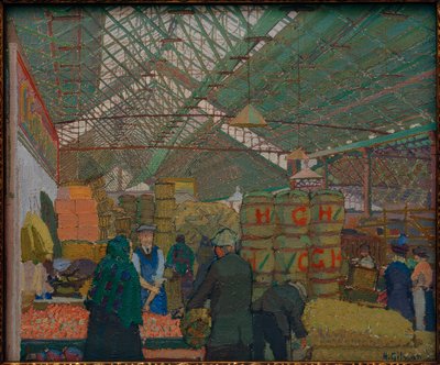 Marché à Leeds - Harold Gilman