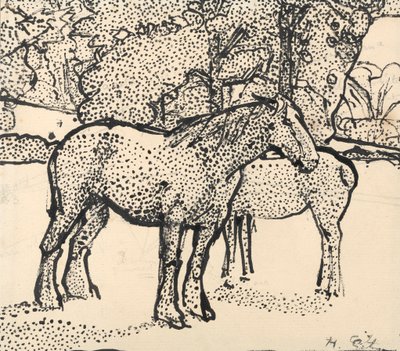 Deux chevaux - Harold Gilman