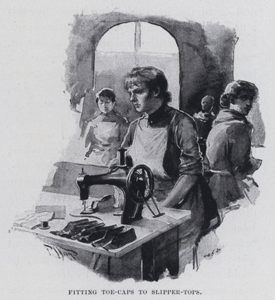 Ajustement des embouts aux dessus de pantoufles - Harold Hume Piffard
