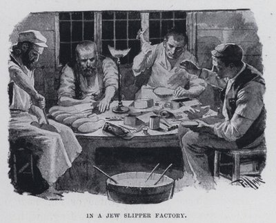 Dans une usine de pantoufles juives - Harold Hume Piffard