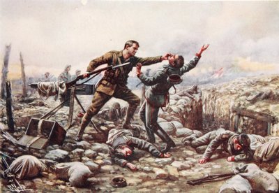 Le soldat J. Boyd capture seul une mitrailleuse - Harold Hume Piffard