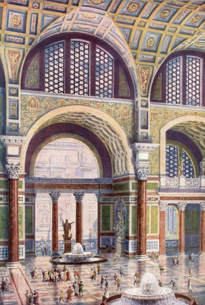 Tepidarium des Thermes de Caracalla dans sa beauté originelle - Harold Oakley