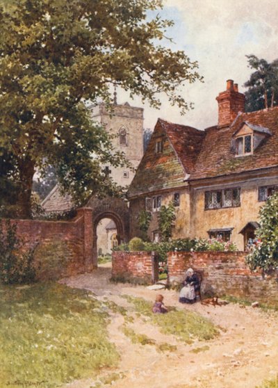 Église de Betchworth (lithographie en couleur) - Harold Sutton Palmer