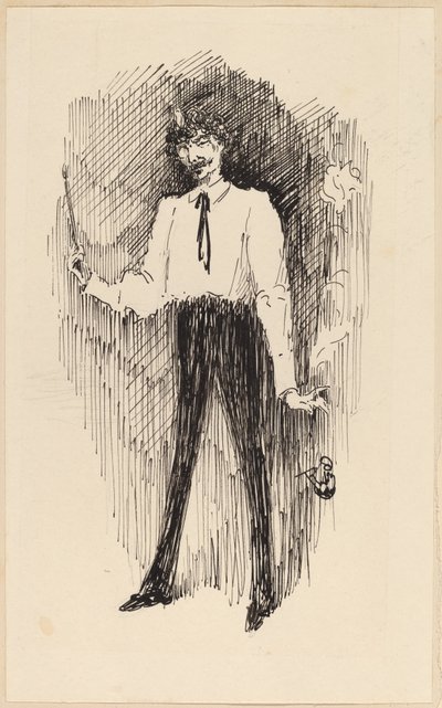 Portrait de Whistler avec un pinceau - Harper Pennington