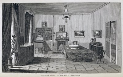 Étude de Michael Faraday au deuxième étage de la Royal Institution, de 