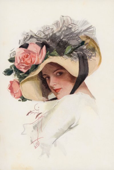 A Bachelor (lithographie couleur) - Harrison Fisher
