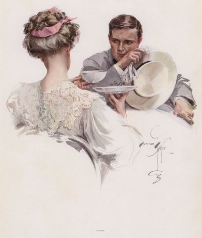 Homme attendant qu