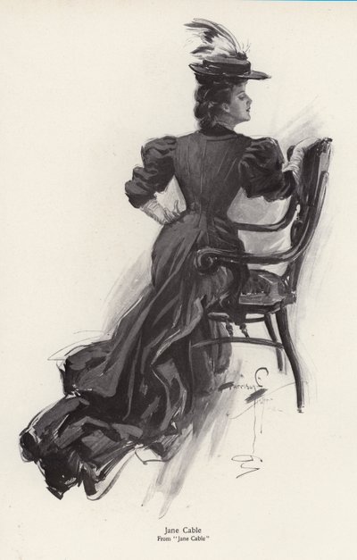Le personnage Jane Cable du roman Jane Cable de George Barr McCutcheon - Harrison Fisher