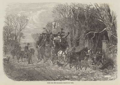 À la maison pour les vacances - Harrison William Weir