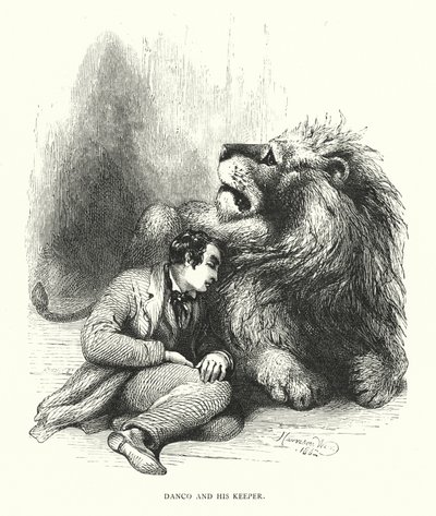 Lion et son gardien - Harrison William Weir