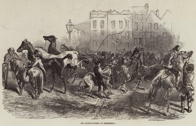 Le marché aux chevaux à Smithfield - Harrison William Weir