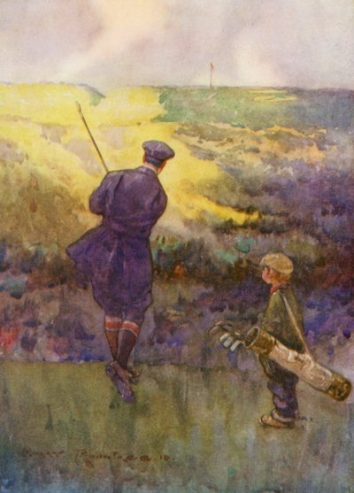 Terrains de golf : Deal, jouant le "Sandy Parlour" - Harry (1878 1950) Rountree
