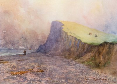 Terrains de golf : Sheringham, hors limites, en route vers le septième trou - Harry (1878 1950) Rountree