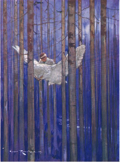 Le hibou et Gilbert ont fait de splendides promenades au clair de lune (de The Forest Foundling) - Harry Rountree