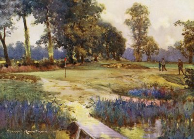Terrains de golf : Romford, le sixième green - Harry (1878 1950) Rountree