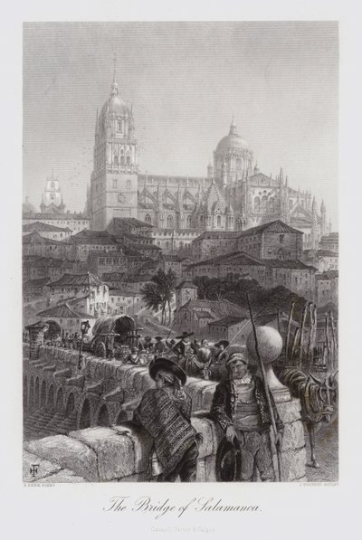 Le Pont de Salamanque (gravure) - Harry (after) Fenn
