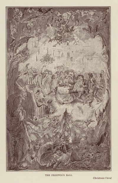 Livres de Noël de Charles Dickens : Un chant de Noël - Harry (after) Furniss