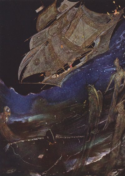 Edgar Allan Poe : Manuscrit trouvé dans une bouteille - Harry Clarke
