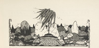 Illustration en haut de la liste des illustrations. - Harry Clarke
