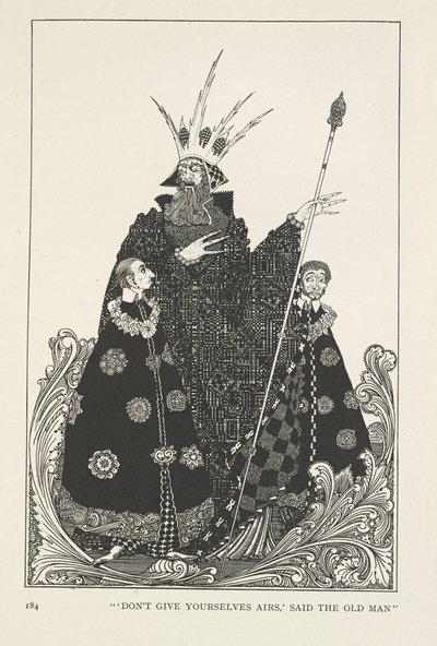 La colline des elfes. "Ne vous donnez pas des airs," dit le vieil homme. - Harry Clarke