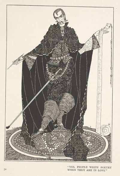 Les Galoshes de la Fortune. Oui, les gens écrivent de la poésie quand ils sont amoureux. - Harry Clarke