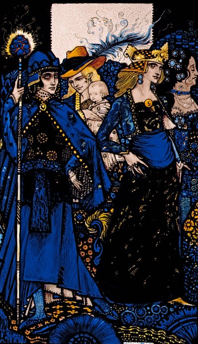 Les reines de Saba, Meath et Connaught Illustration par Harry Clarke de 