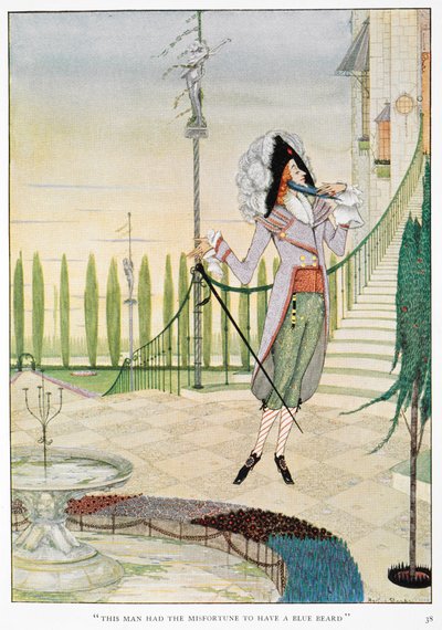 Barbe-Bleue caressant sa barbe - Harry Clarke
