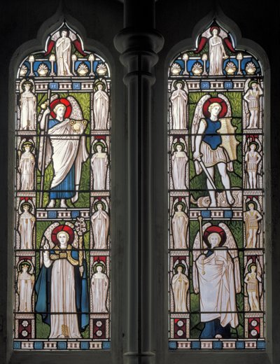 Minley, St Andrew, James Powell & Sons, Harry Ellis Wooldridge, Anges & Archanges, 1870 - Harry Ellis Wooldridge