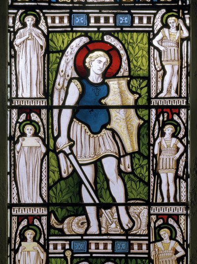 Minley, Saint André, James Powell & Sons, Harry Ellis Wooldridge, Archange Michel, 1870 - Harry Ellis Wooldridge