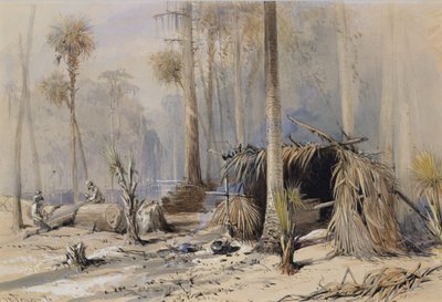 La cour de bardeaux de cyprès, rivière Ocklawaha, Floride - Harry Fenn