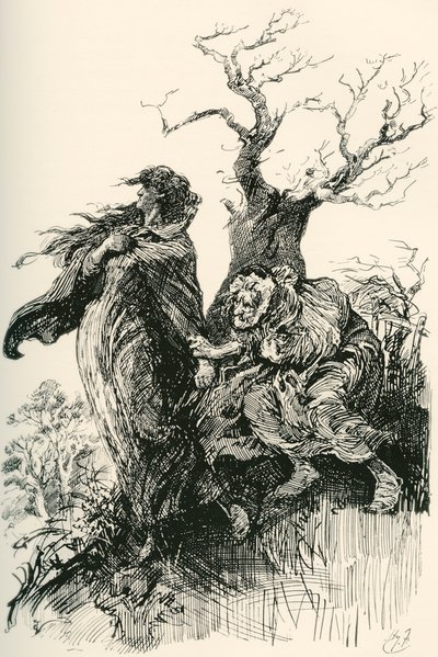 Alice Brown et sa mère - Harry Furniss