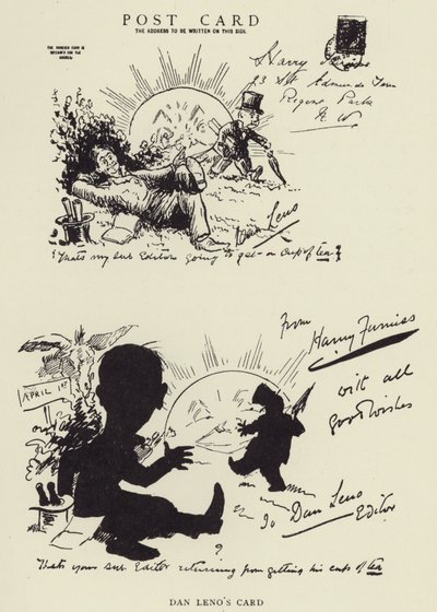 La carte de Dan Leno - Harry Furniss