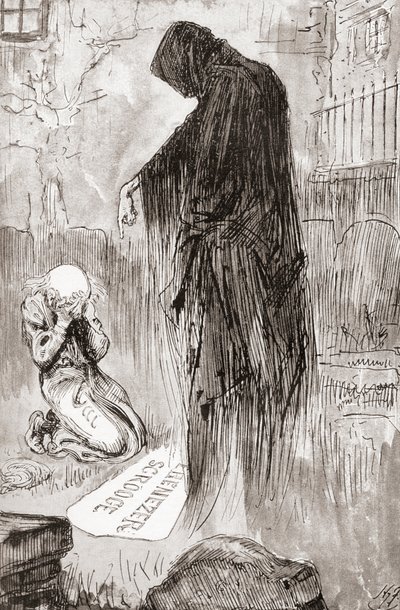 Illustration pour Un chant de Noël des Livres de Noël de Charles Dickens - Harry Furniss