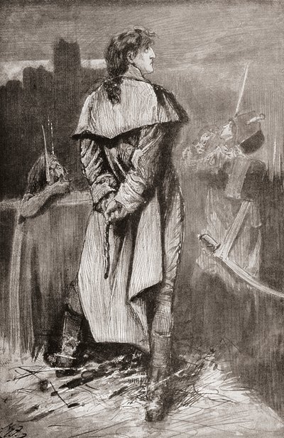 Illustration pour le roman de Charles Dickens Un conte de deux villes - Harry Furniss