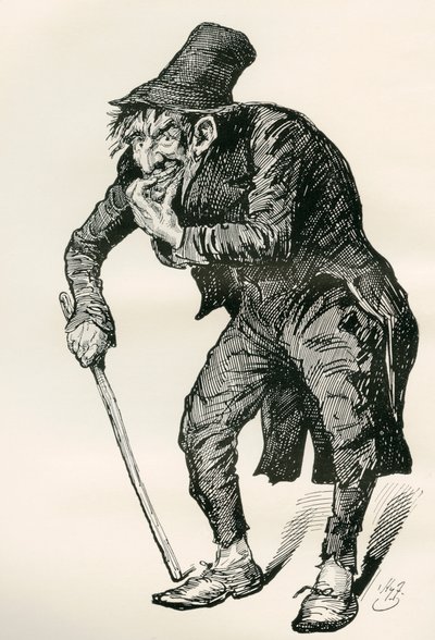 Illustration pour The Old Curiosity Shop de Charles Dickens - Harry Furniss