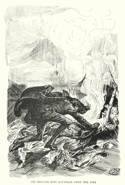 Illustration pour Great Expectations de Charles Dickens - Harry Furniss