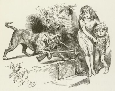Illustration pour Sylvie et Bruno par Lewis Carroll - Harry Furniss
