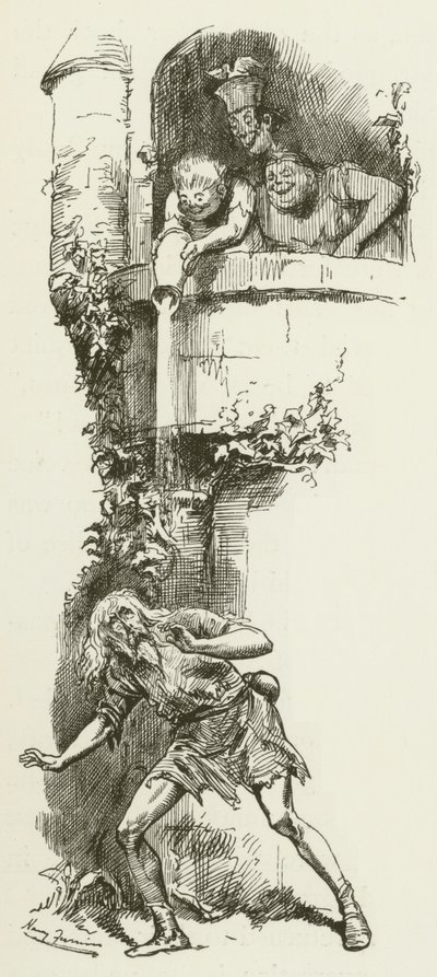 Illustration pour Sylvie et Bruno par Lewis Carroll - Harry Furniss