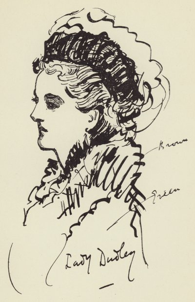 Lady Dudley - Harry Furniss