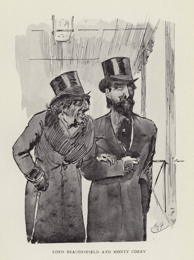 Lord Beaconsfield et Monty Corry - Harry Furniss