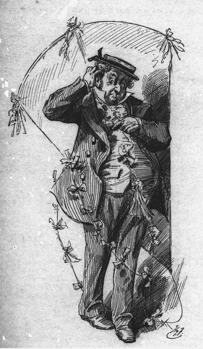 M. Dick avec son cerf-volant, de 