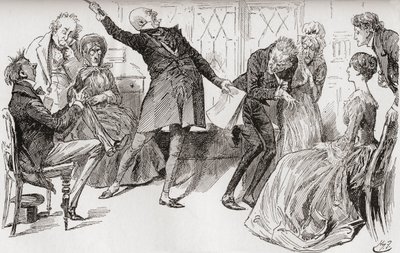 M. Micawber provoque la chute de Heep - Harry Furniss