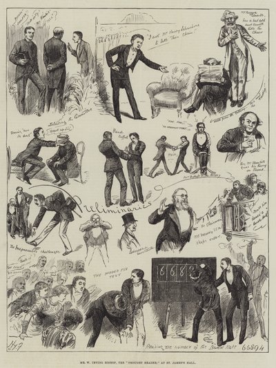 M. W Irving Bishop, le lecteur de pensées, à St James