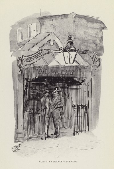 Entrée nord, soir - Harry Furniss