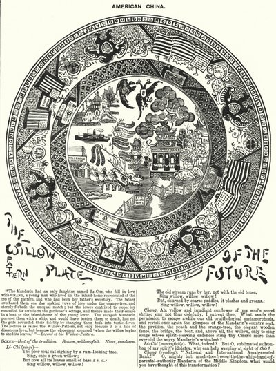 Caricature de Punch : Porcelaine américaine - Harry Furniss
