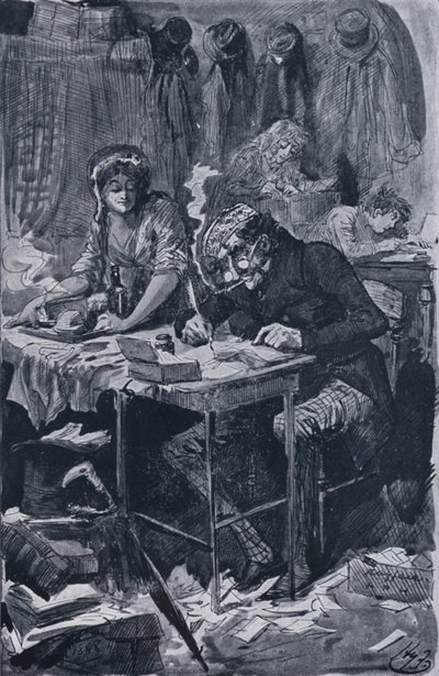 Le mendiant écrivain de lettres - Harry Furniss